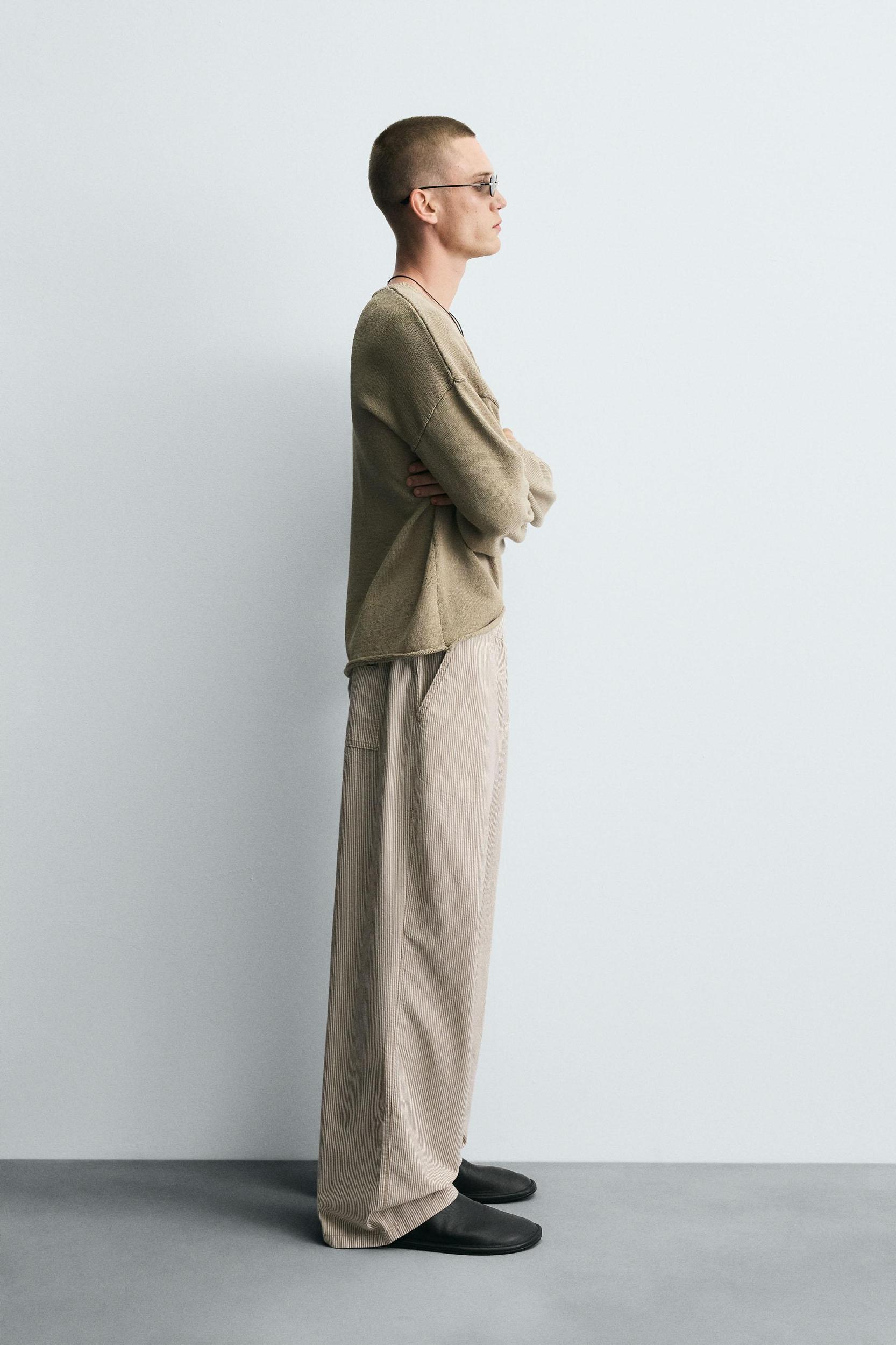 RELAXED FIT STRIPE PANTS Product Image