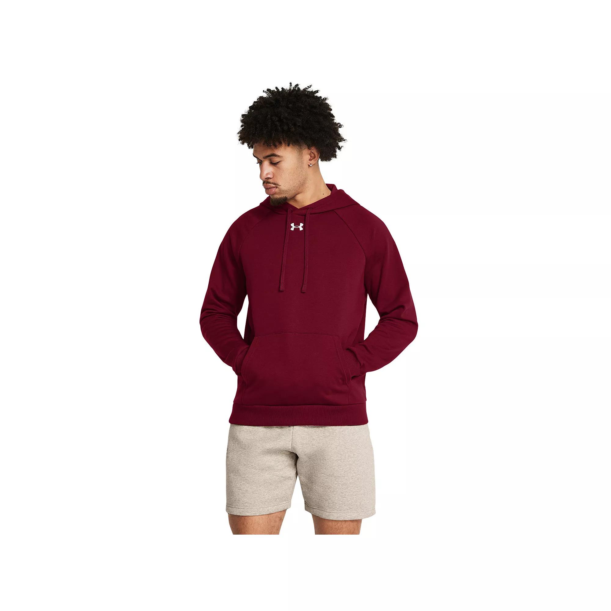 Men's Under Armour Solid Rival Fleece Hoodie,  Product Image