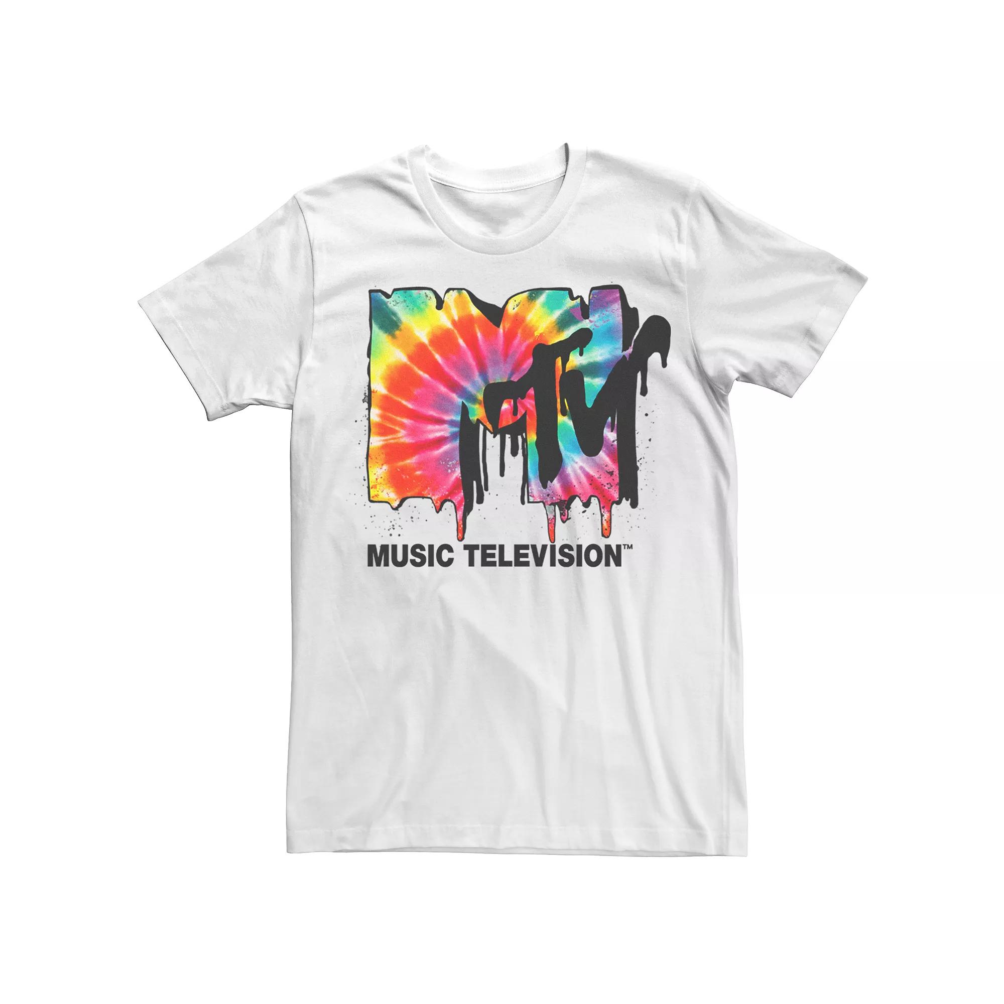 Men's MTV Drip Tie Dye Logo Tee,  Product Image