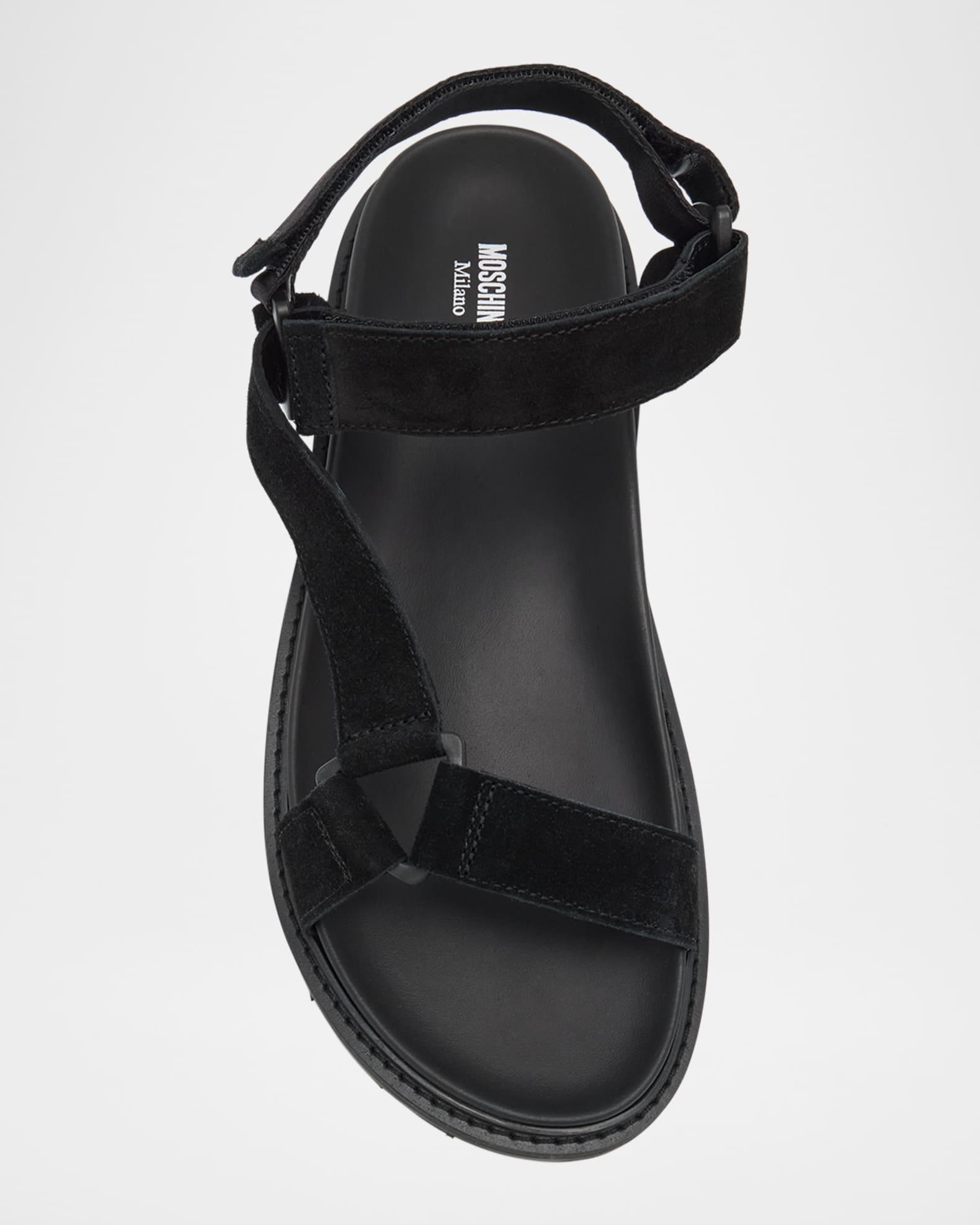 Men's Leather and Suede Sandals Product Image