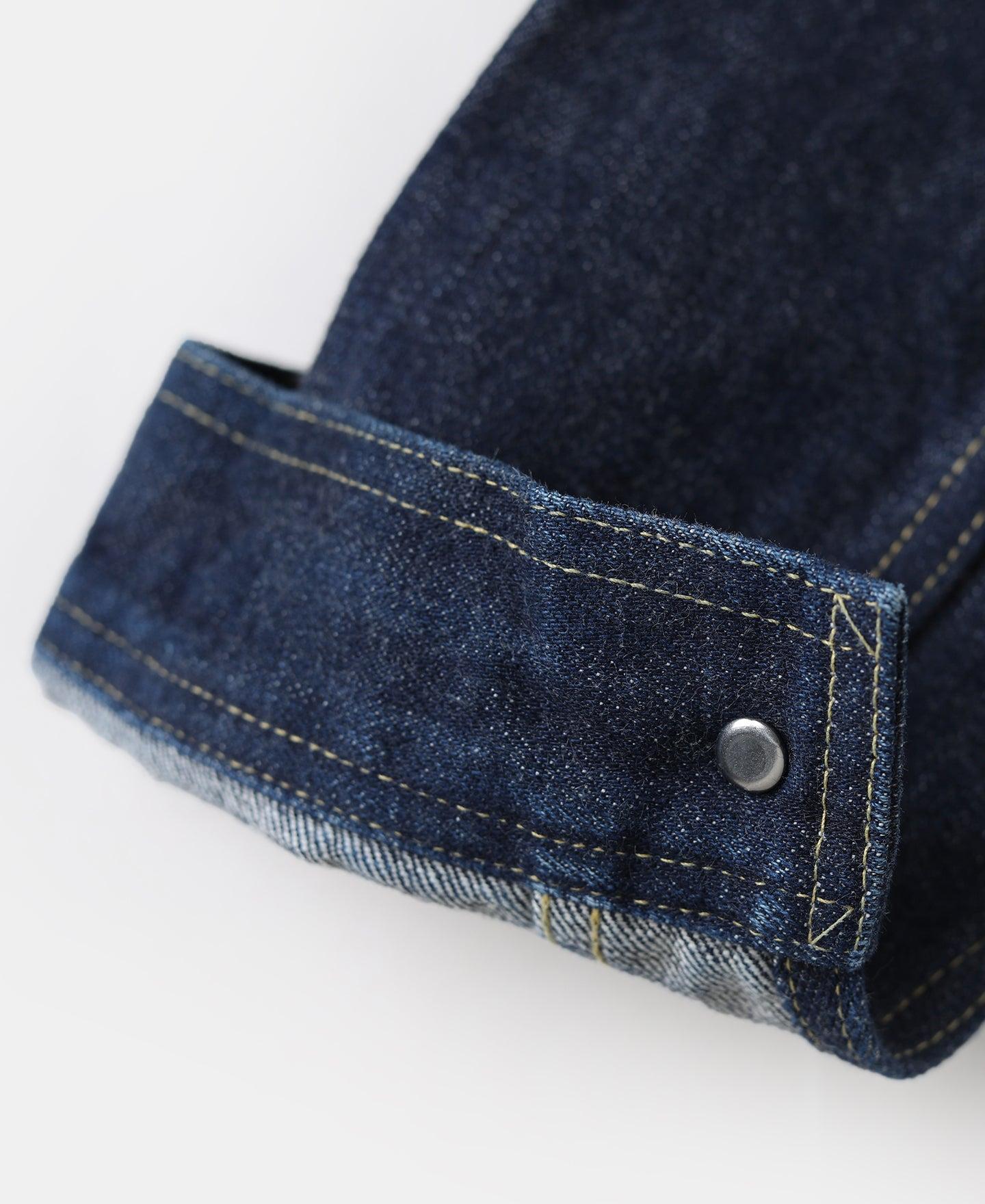 WWII Simplified Model Cowboy Selvedge Denim Jacket Product Image