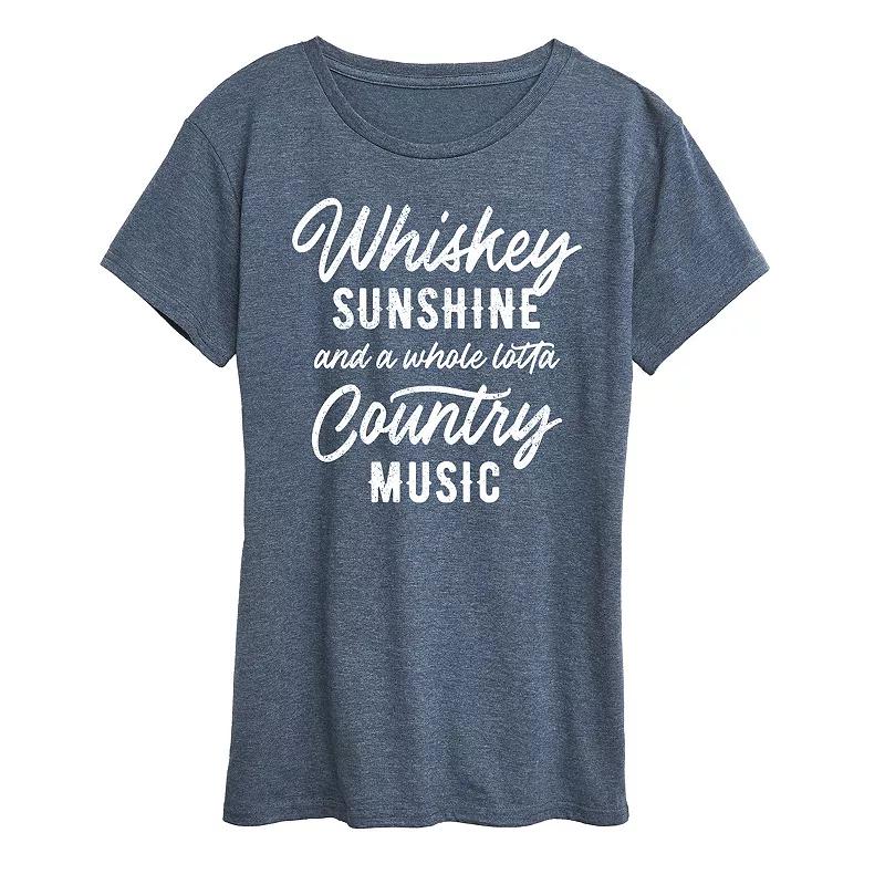 Women's Whiskey Sunshine Country Music Graphic Tee,  Product Image