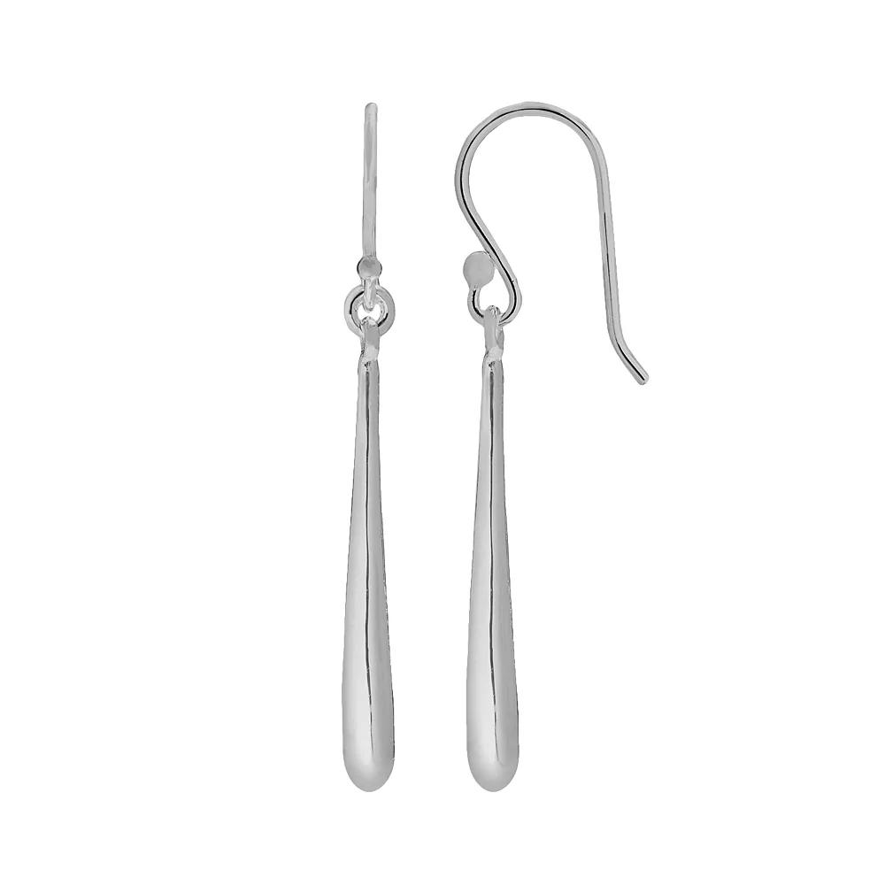 Silver Plated Teardrop Earrings, Women's Product Image