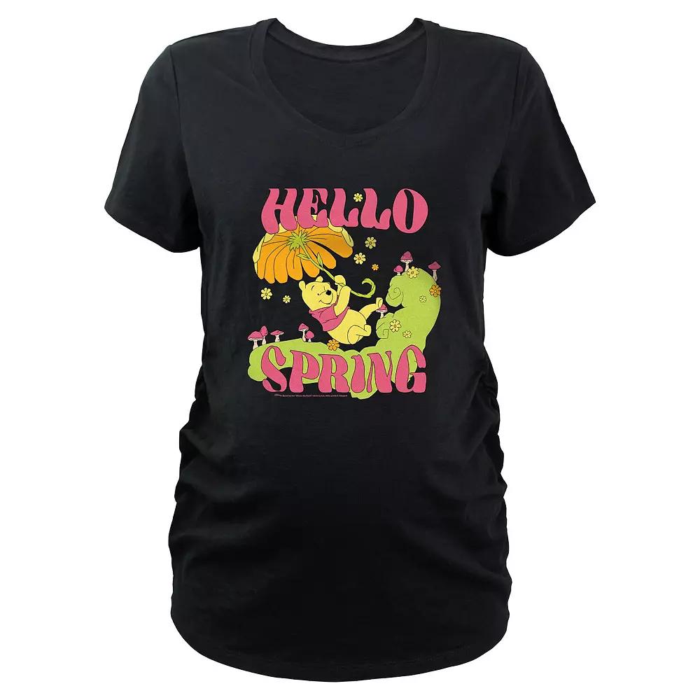 Disney's Winnie The Pooh Hello Spring Maternity Graphic Tee, Women's,  Product Image