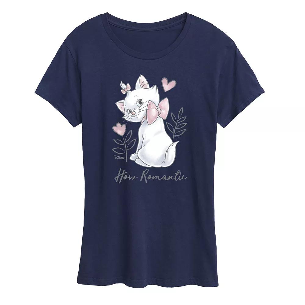 Disney's The Aristocats Women's Romantic Graphic Tee, Girl's, Size: Medium, White Product Image