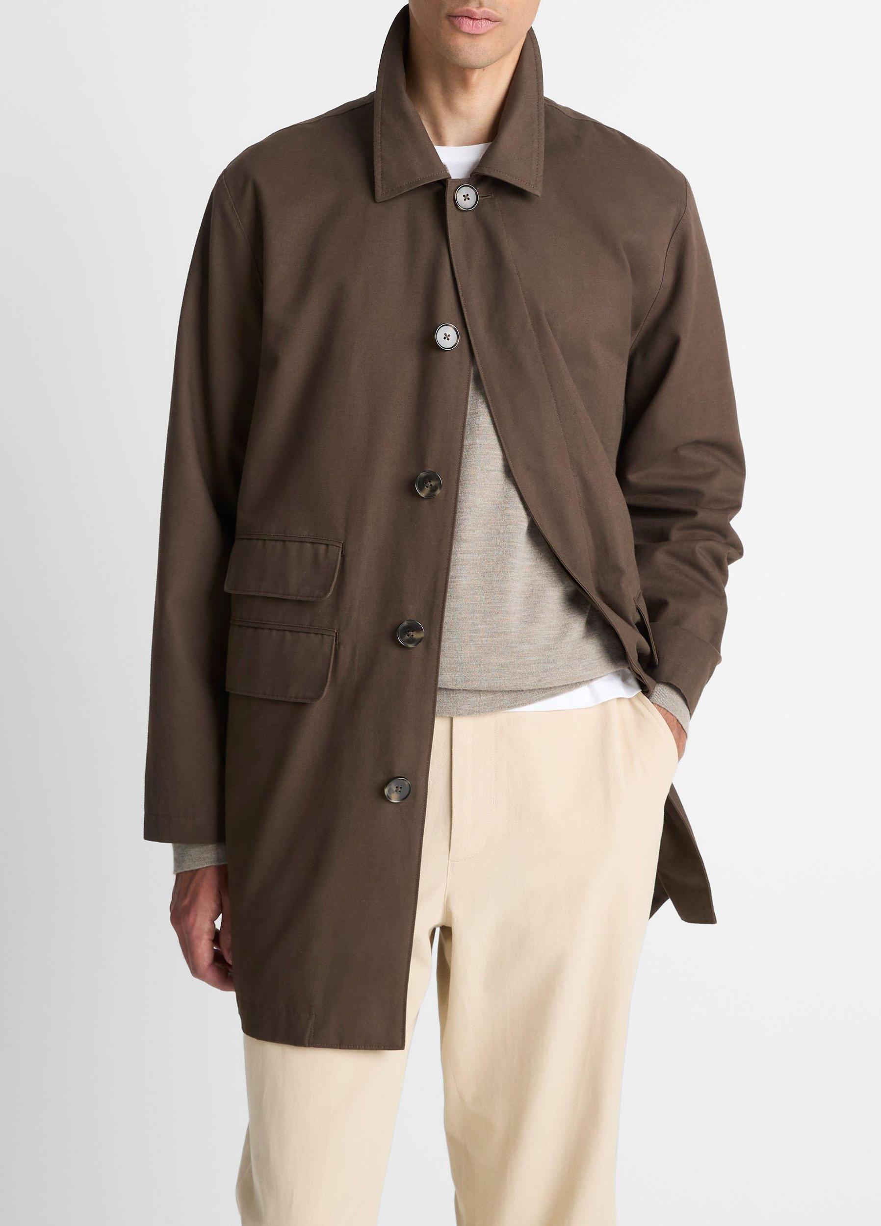 Lightweight Italian Cotton Car Coat Product Image