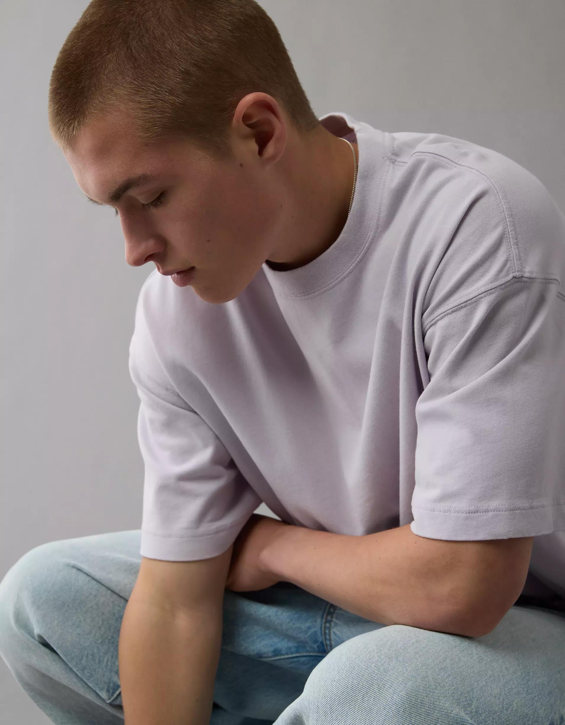 AE Boxy Sueded Jersey T-Shirt Product Image