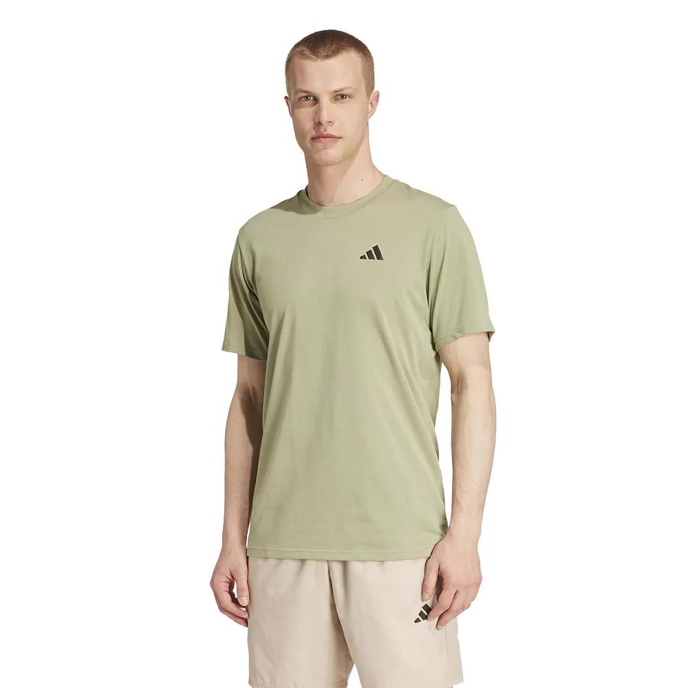 Men's adidas Train Essentials Feelready Training Tee, Size: Medium, Tent Green Black Product Image