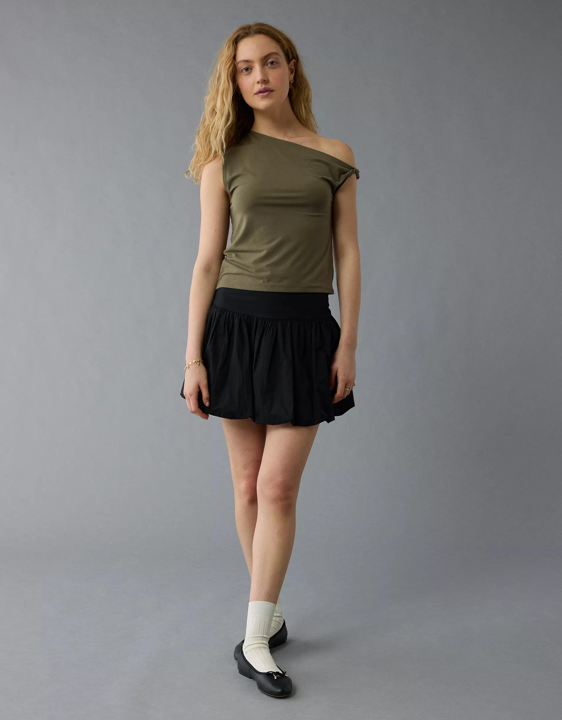 AE Asymmetrical Twist Shoulder Tank Top Product Image