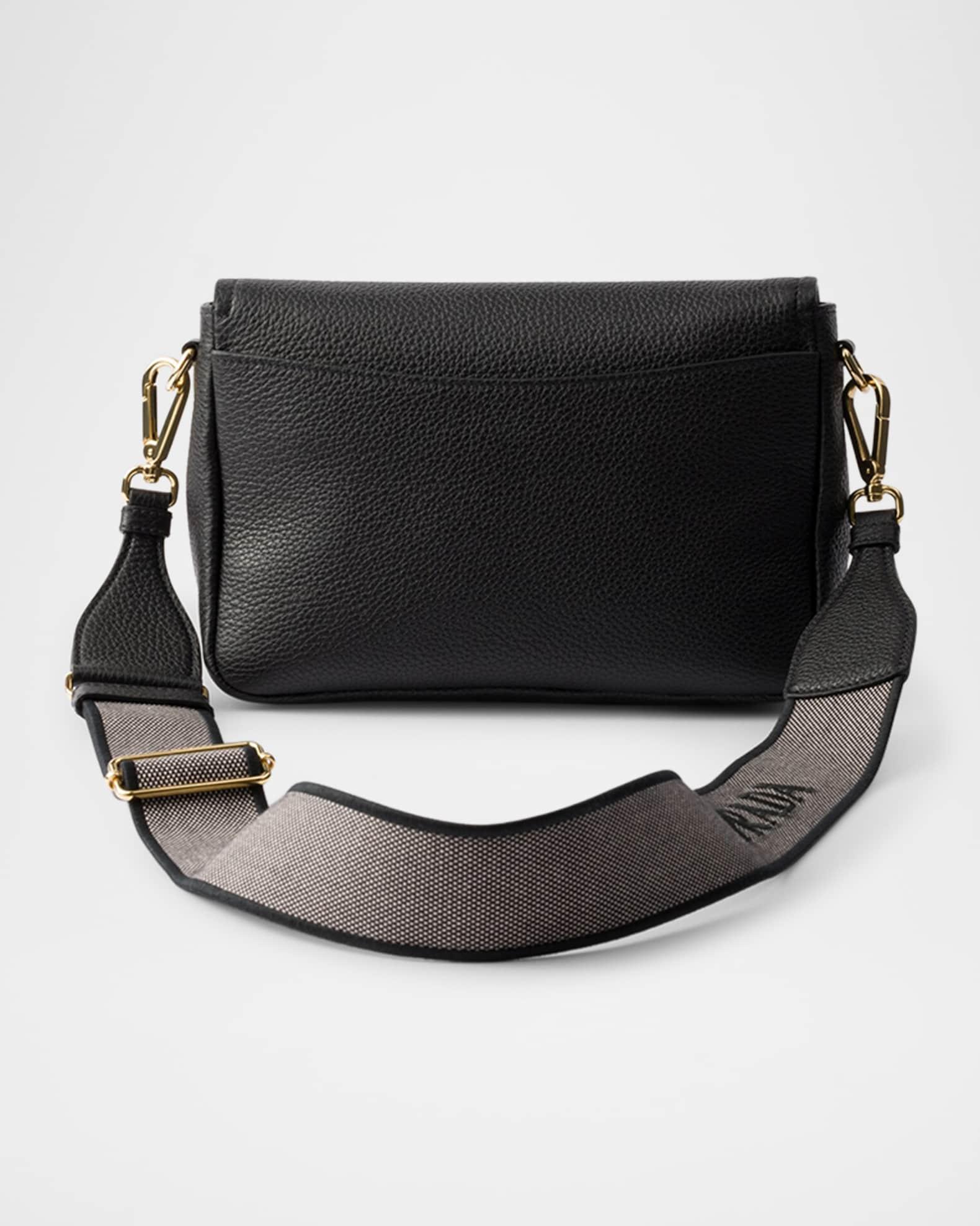 Grained Leather Flap Shoulder Bag Product Image