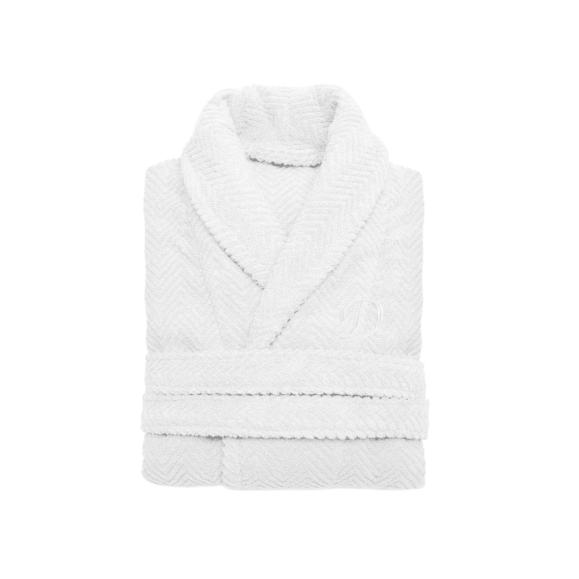 Linum Home Textiles Turkish Cotton Personalized Herringbone Weave Bathrobe, Adult Unisex,  Product Image