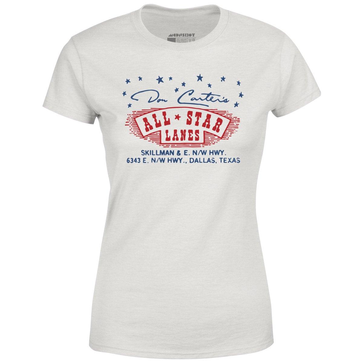Don Carter's All Star Lanes - Dallas, TX - Vintage Bowling Alley - Women's T-Shirt Female Product Image