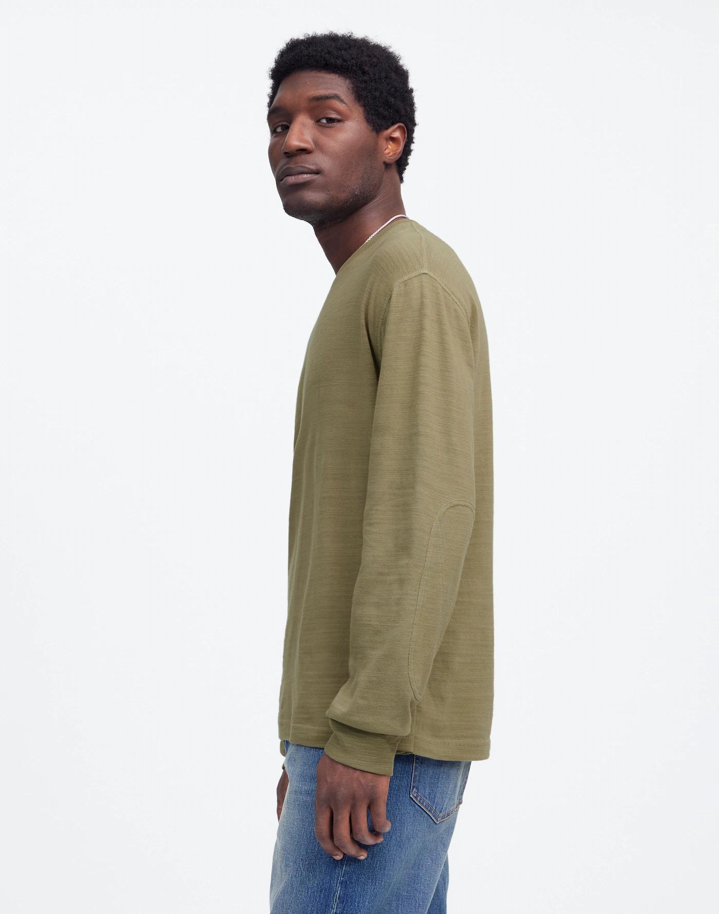 Heavyweight Slub Cotton Long-Sleeve Tee Product Image