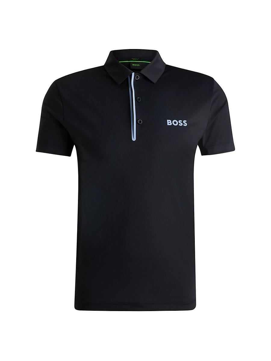 Mens Paddy Polo Shirt in Quick-Dry Ribbed Fabric Product Image