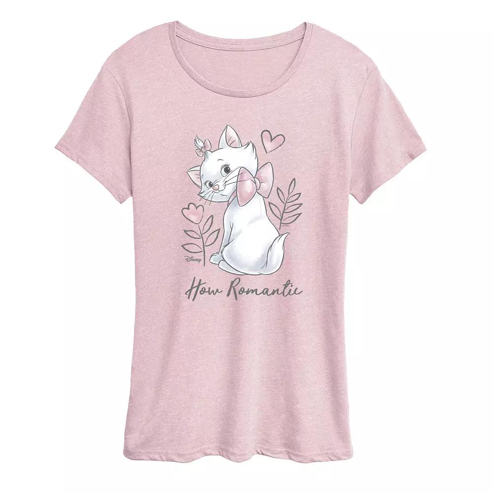 Disney's The Aristocats Women's Romantic Graphic Tee, Girl's,  Product Image