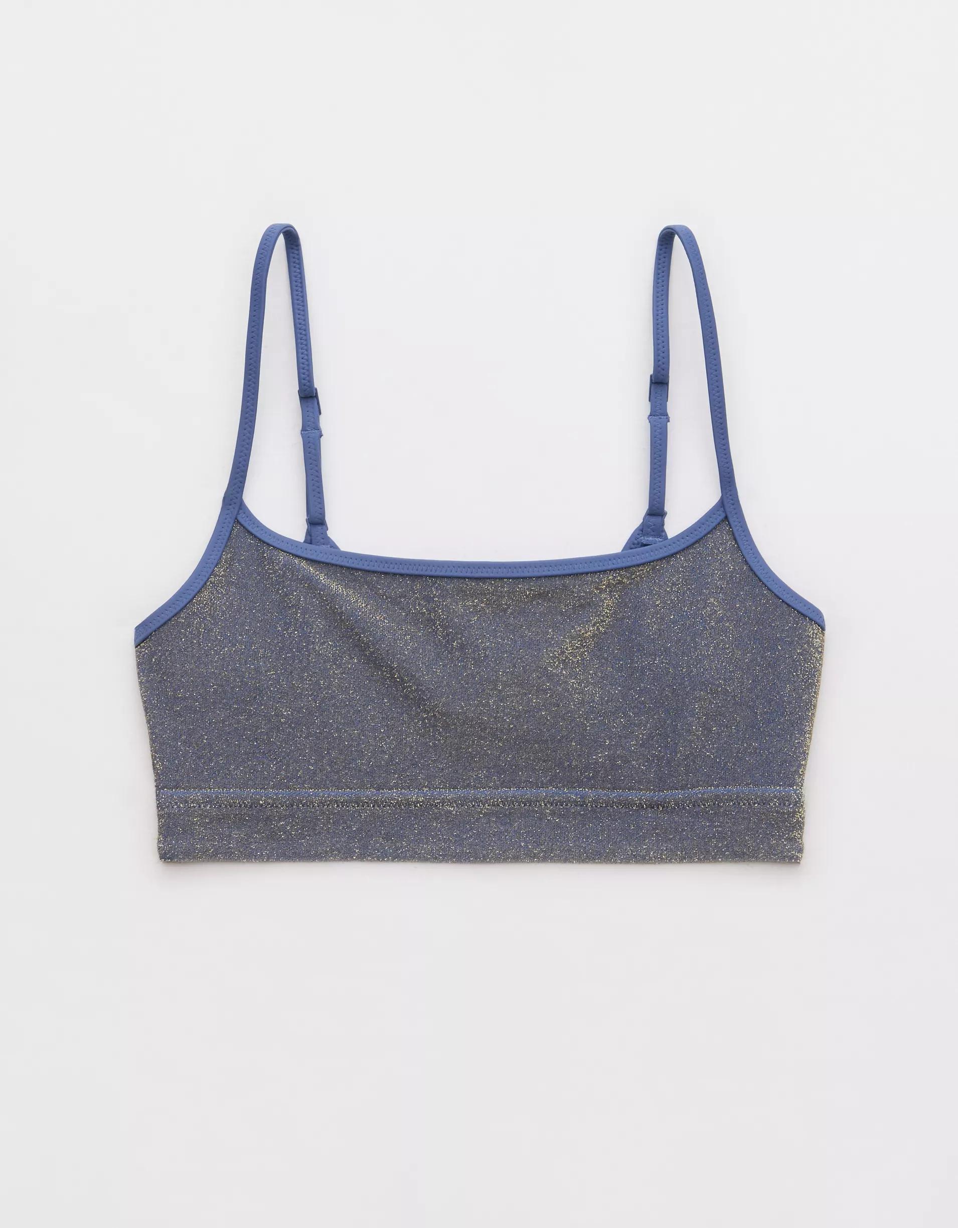 Aerie Sparkle Straight Scoop Bikini Top Product Image