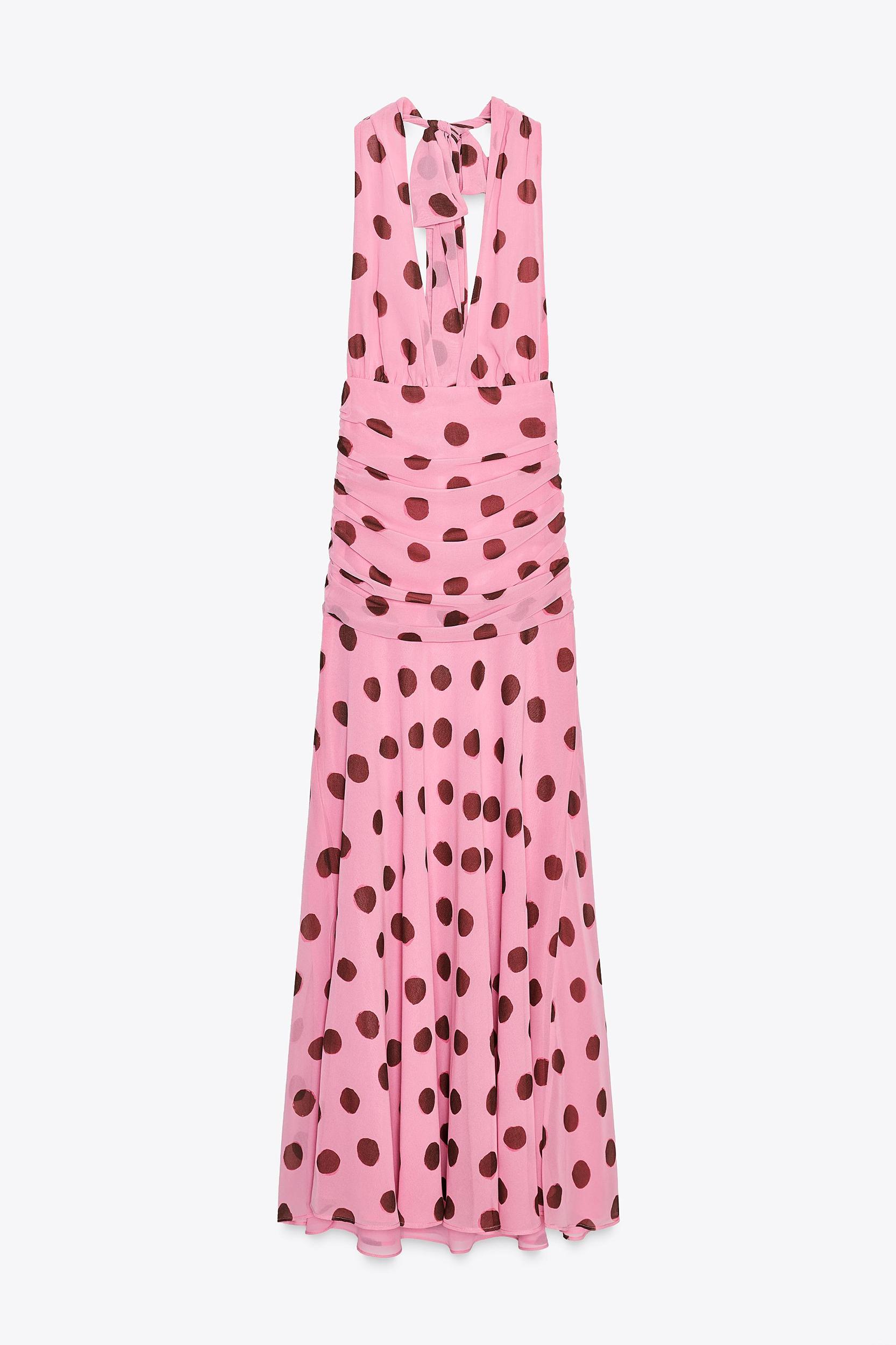 POLKA DOT MAXI DRESS Product Image