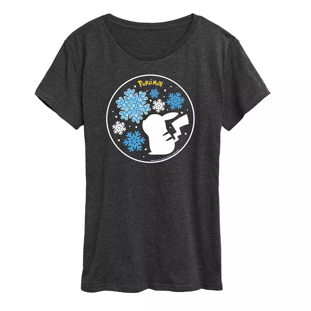 Women's Pokemon Snowflake Pikachu Tee,  Product Image