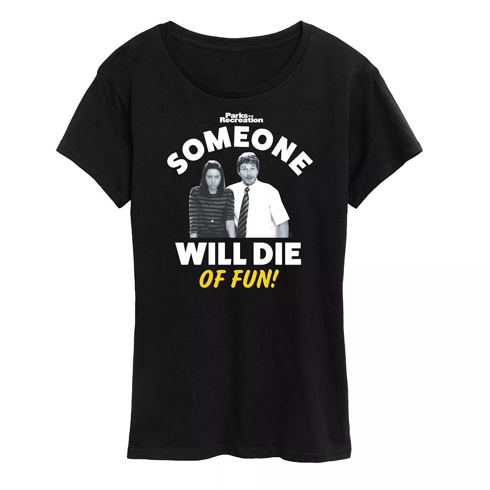 Women's Parks & Rec Die Of Fun Graphic Tee, Girl's,  Product Image