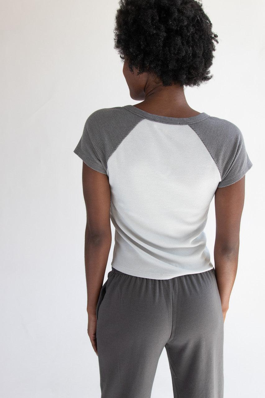 Waffle Knit Raglan Tee Product Image
