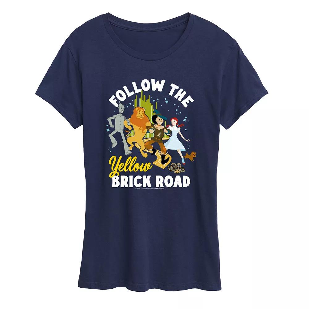 Women's Wizard Of Oz Yellow Brick Road Graphic Tee,  Product Image