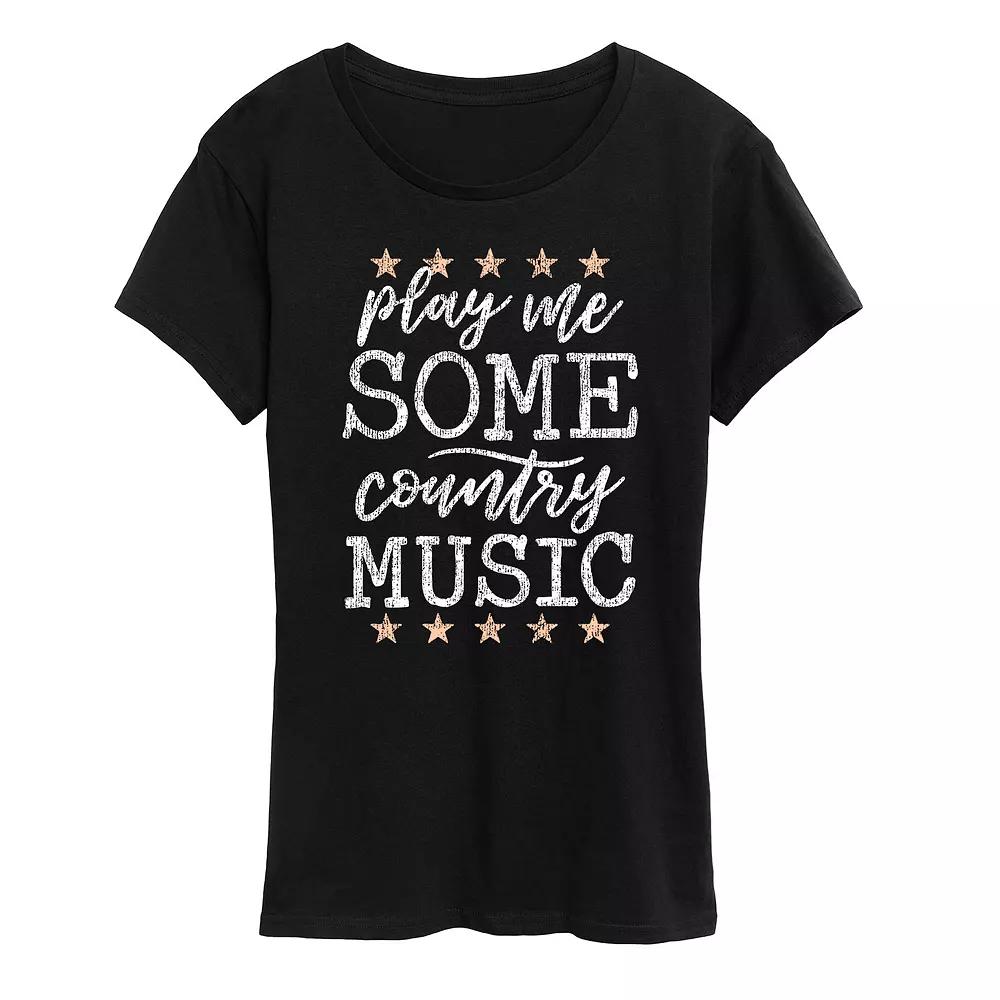 Women's Play Me Some Country Music Graphic Tee,  Product Image