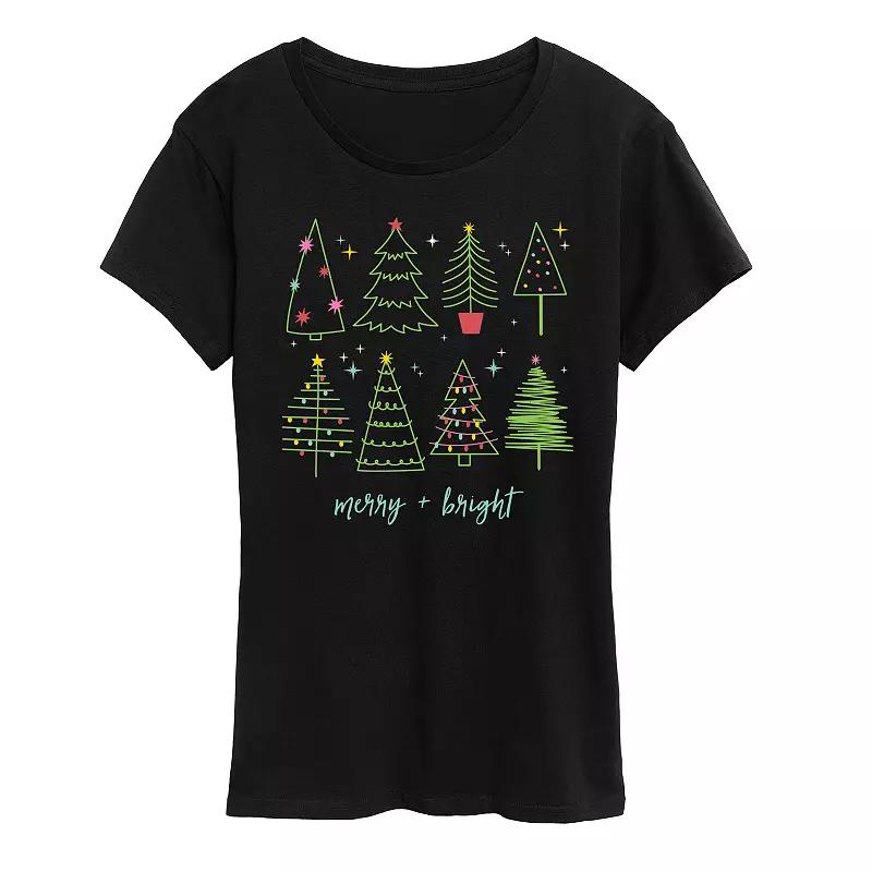 Women's Christmas Trees Graphic Tee,  Product Image