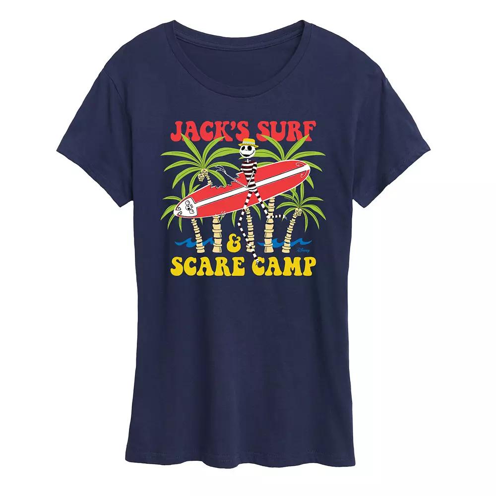 Disney's Nightmare Before Christmas Jack Skellington Women's Surf Camp Graphic Tee,  Product Image