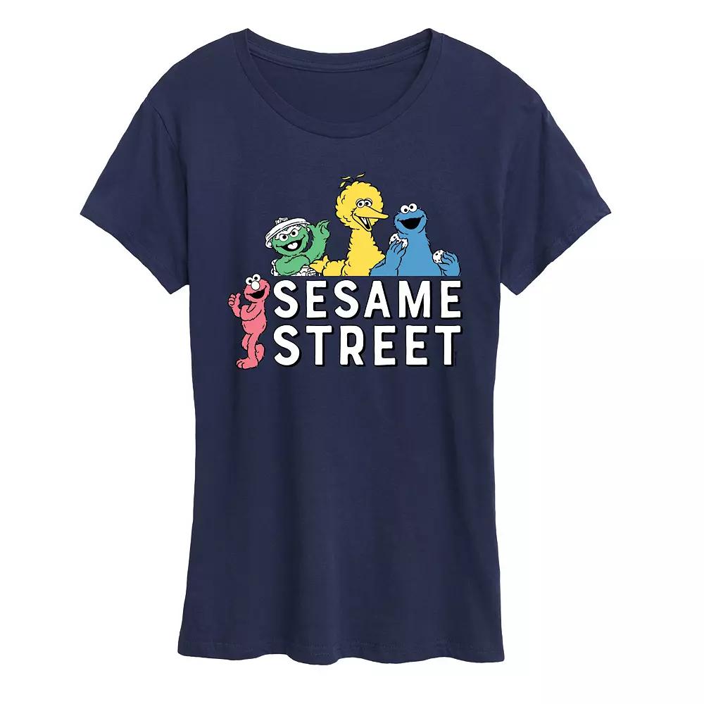 Women's Sesame Street Group Graphic Tee, Girl's,  Product Image