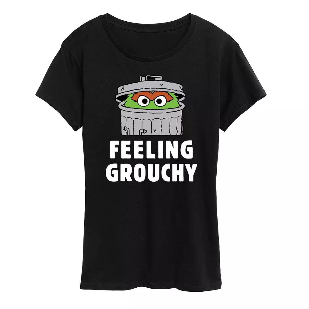 Women's Sesame Street Feeling Grouchy Graphic Tee,  Product Image