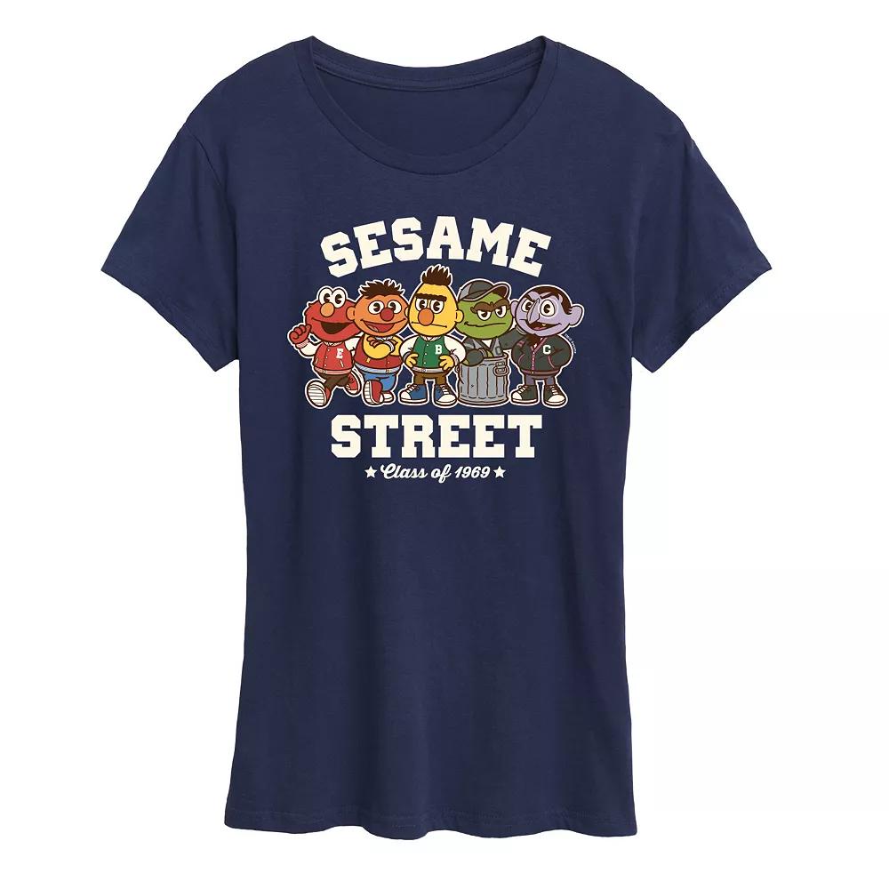 Women's Sesame Street Collegiate Graphic Tee, Girl's,  Product Image