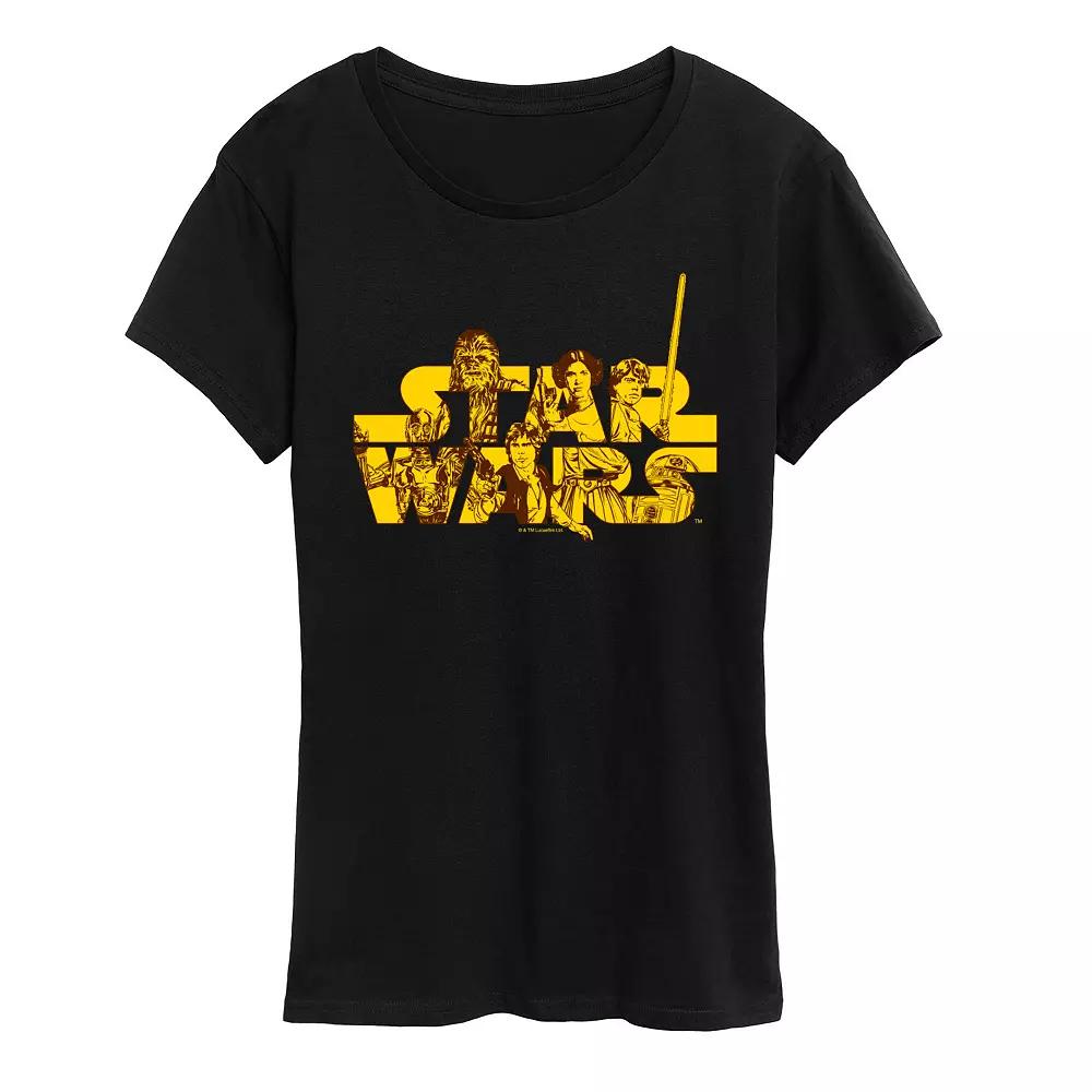 Women's Star Wars Group Logo Graphic Tee,  Product Image