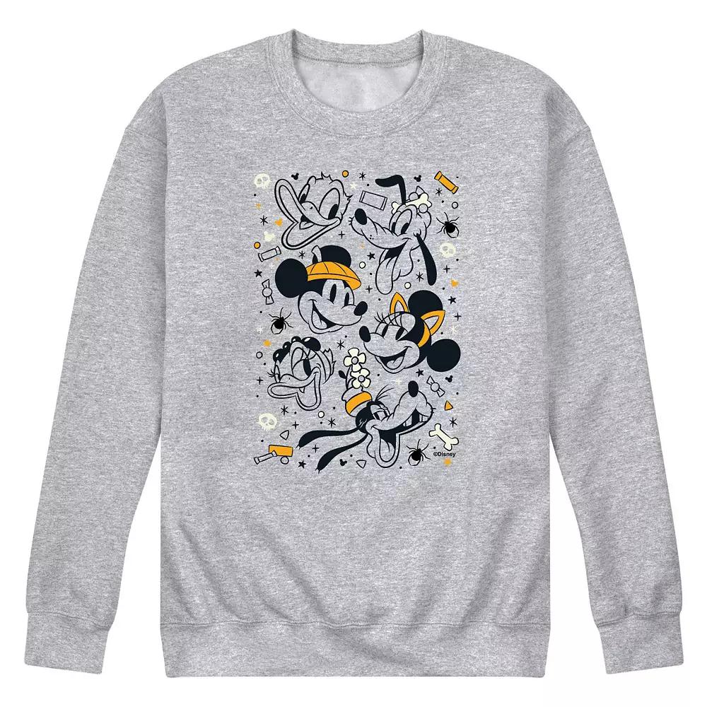 Disney's Mickey Mouse & Friends Men's Halloween Collage Fleece Sweatshirt,  Product Image
