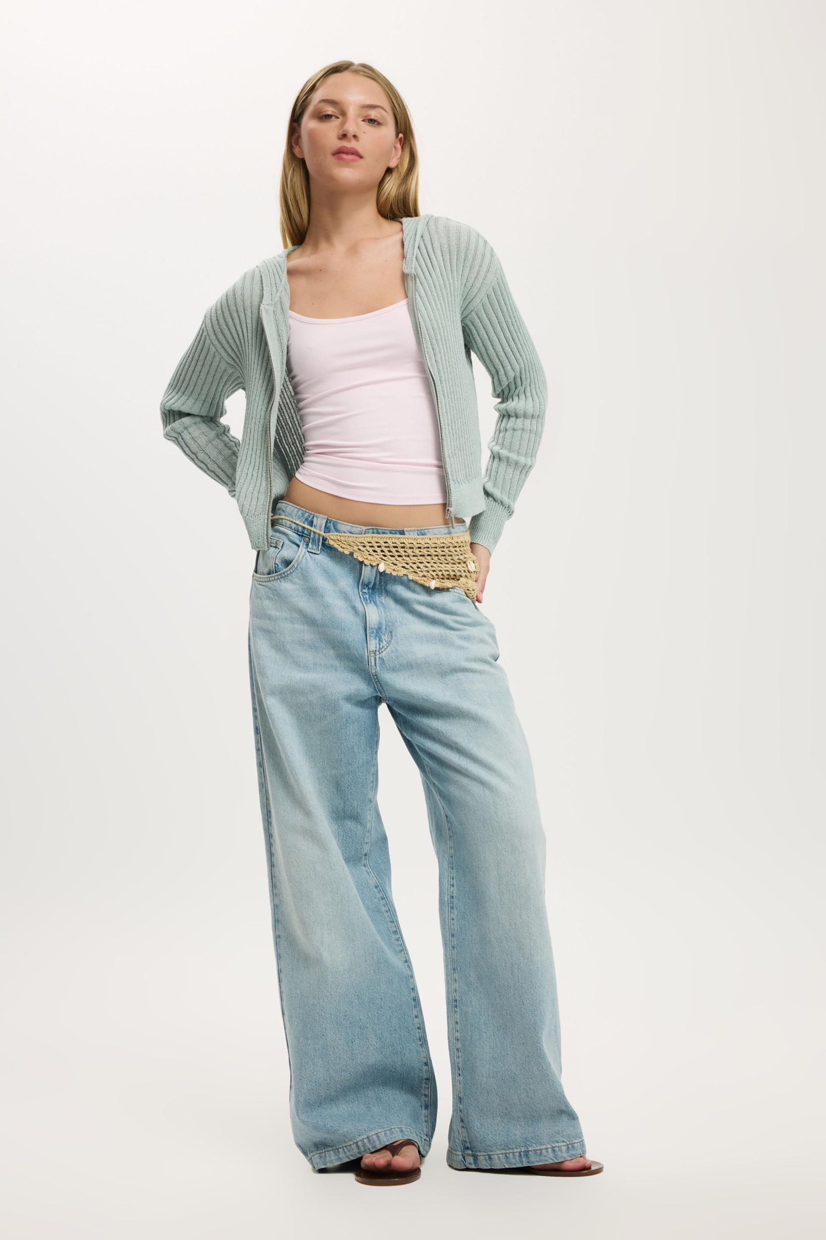 Summer Rib Zip Hoodie Product Image