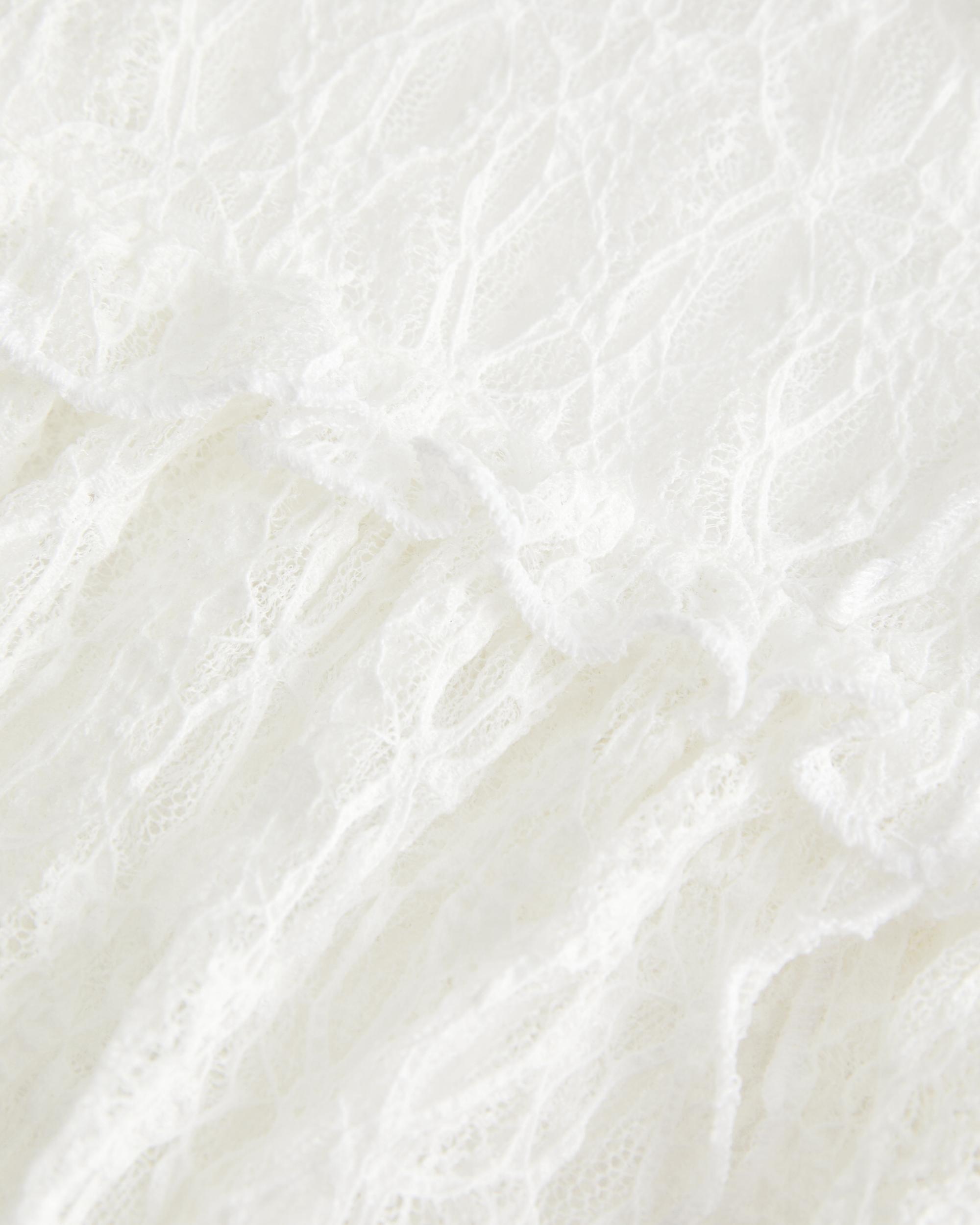 Lace Ruffle Blouse Product Image