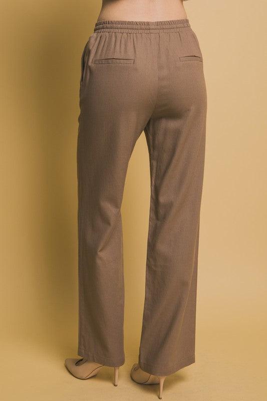 WARMER WEATHER LINEN BEACH PANTS Product Image