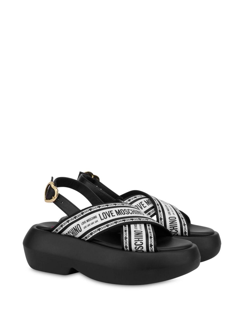 logo-print sandals Product Image