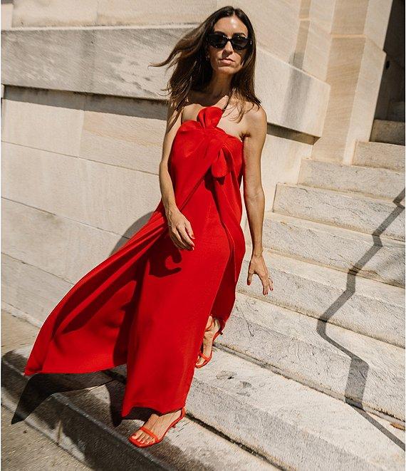 Antonio Melani x Elizabeth Damrich Radziwill Full Length Strapless Crepe Dress Product Image