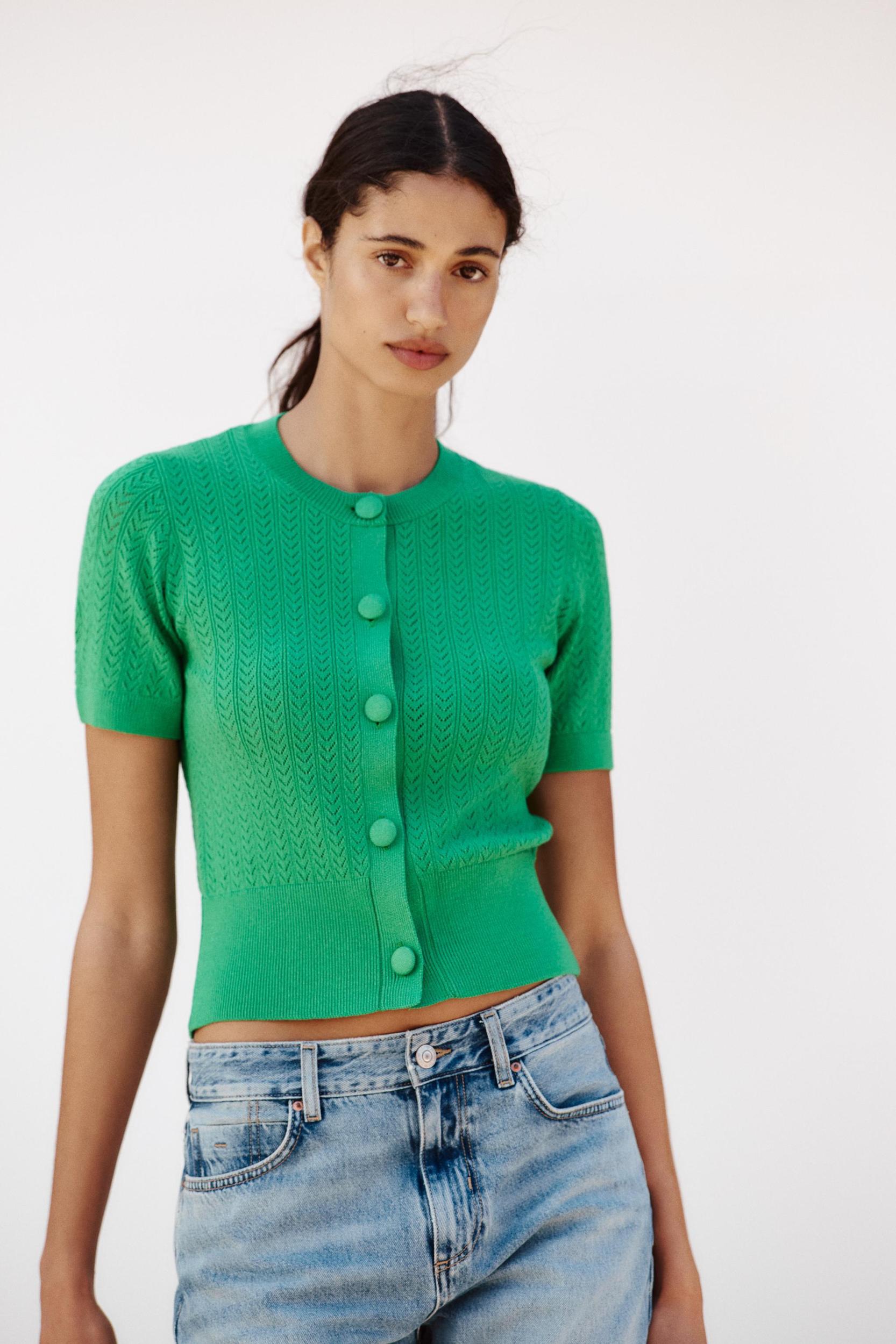 POINTELLE KNIT TOP Product Image