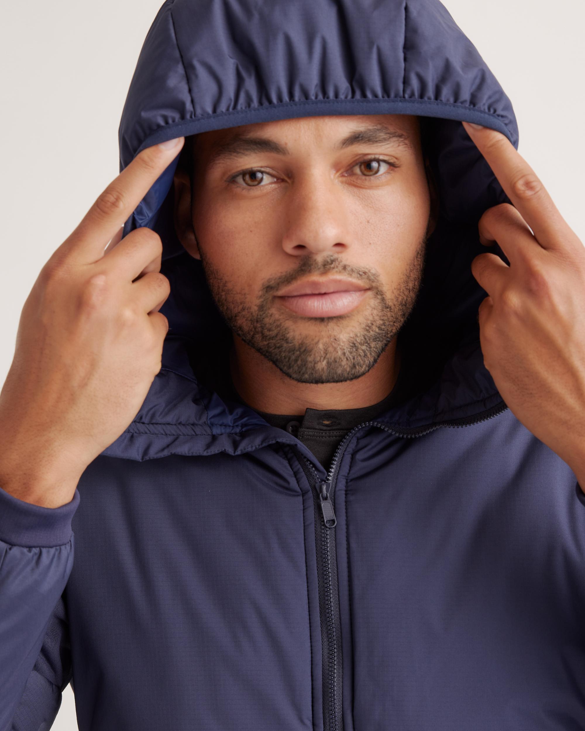 Quince | Men's Hybrid Insulated Lightweight Hooded Jacket 100% Polyester Product Image