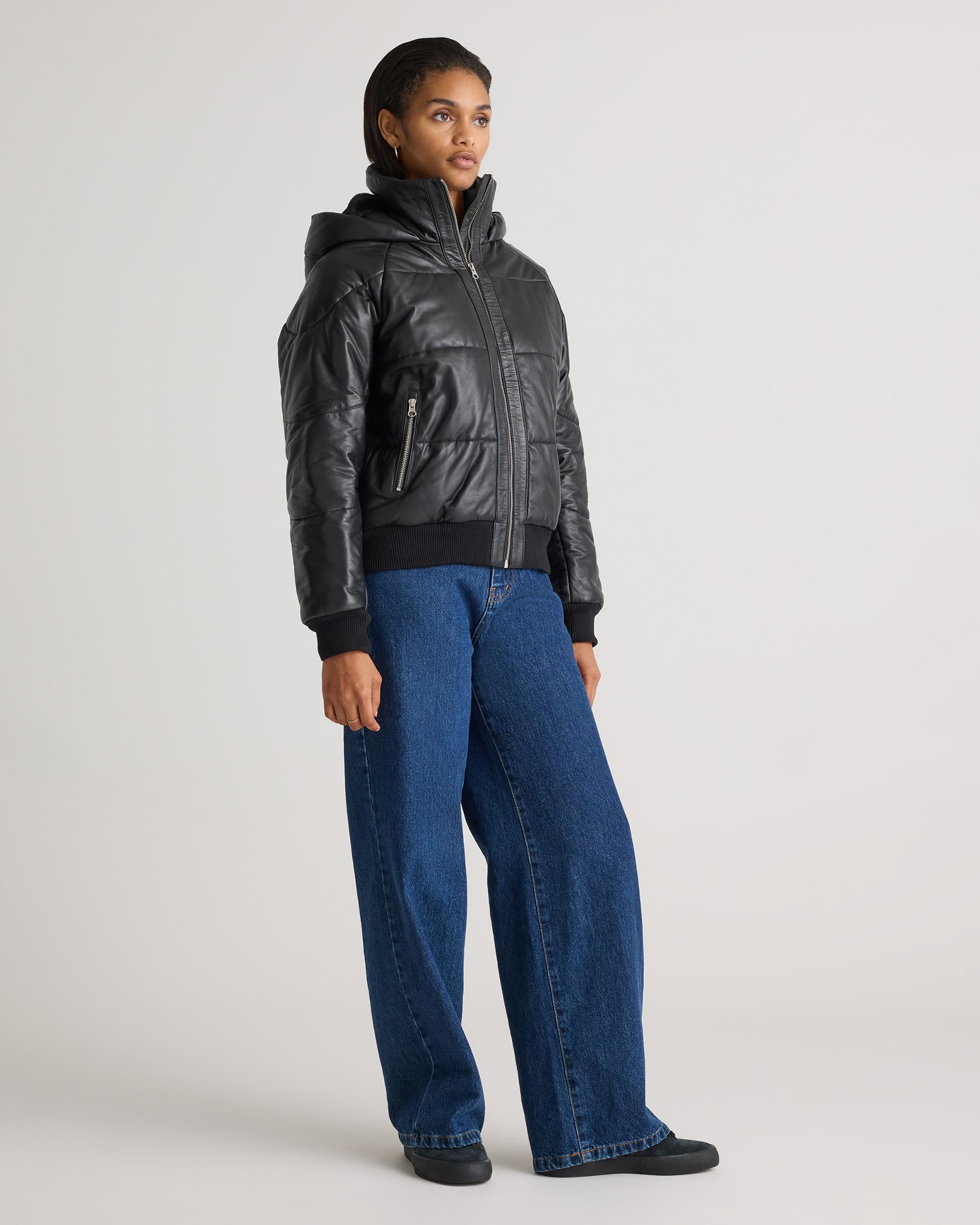 Quince | Women's Puffer Jacket Leather Product Image