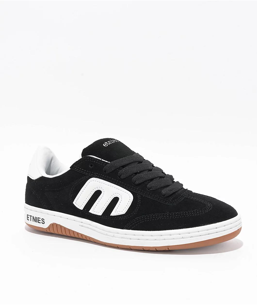 etnies Locut Black & White Skate Shoes Product Image