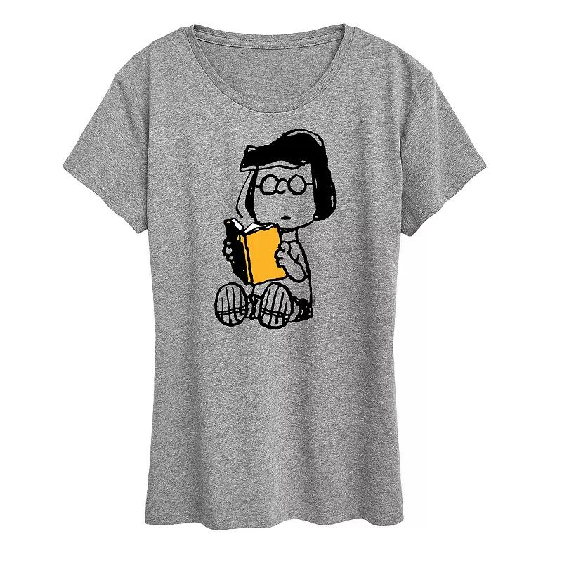 Women's Peanuts Marcie Reading Graphic Tee,  Product Image