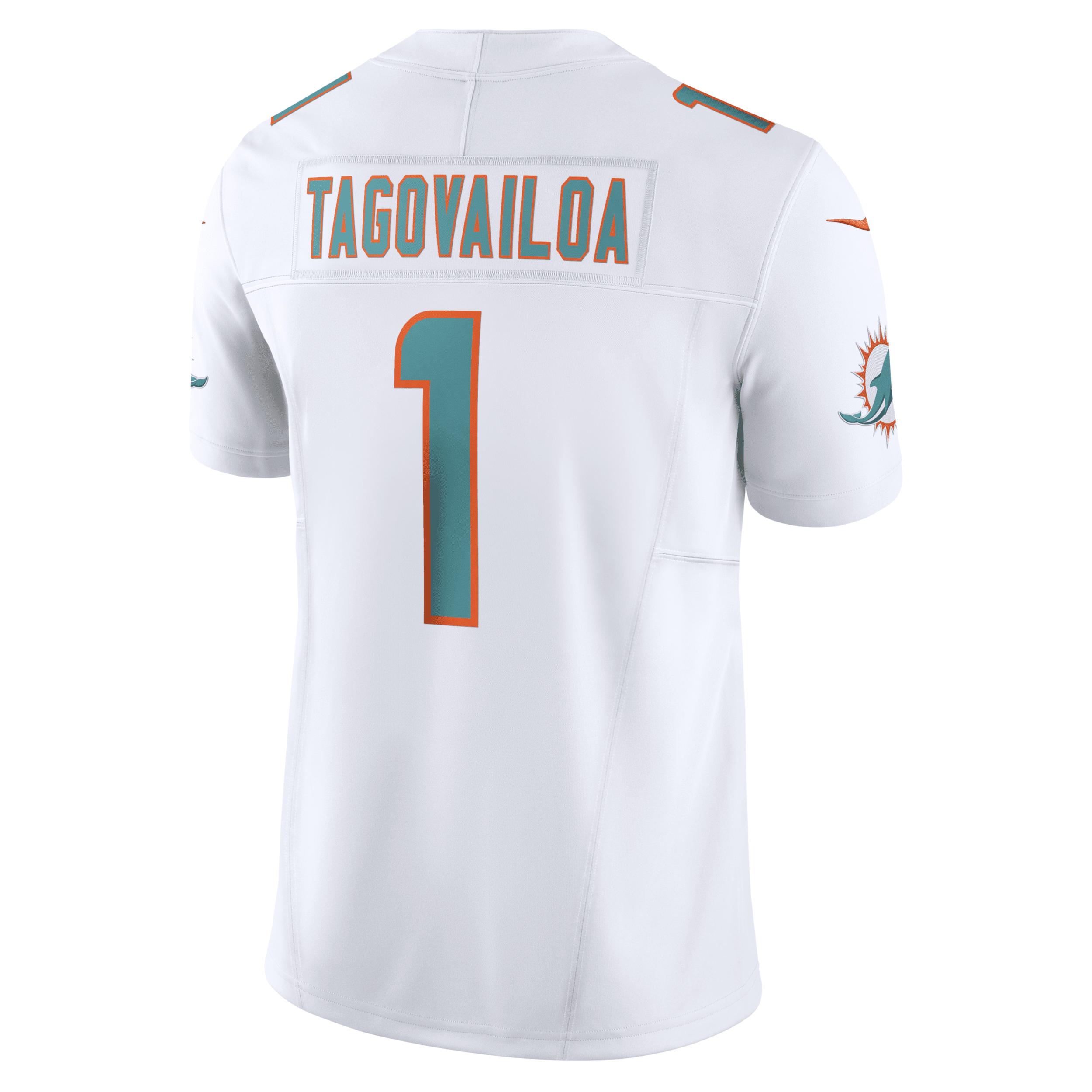 Men's Nike Tua Tagovailoa White Miami Dolphins Vapor F.U.S.E. Limited Jersey,  Product Image