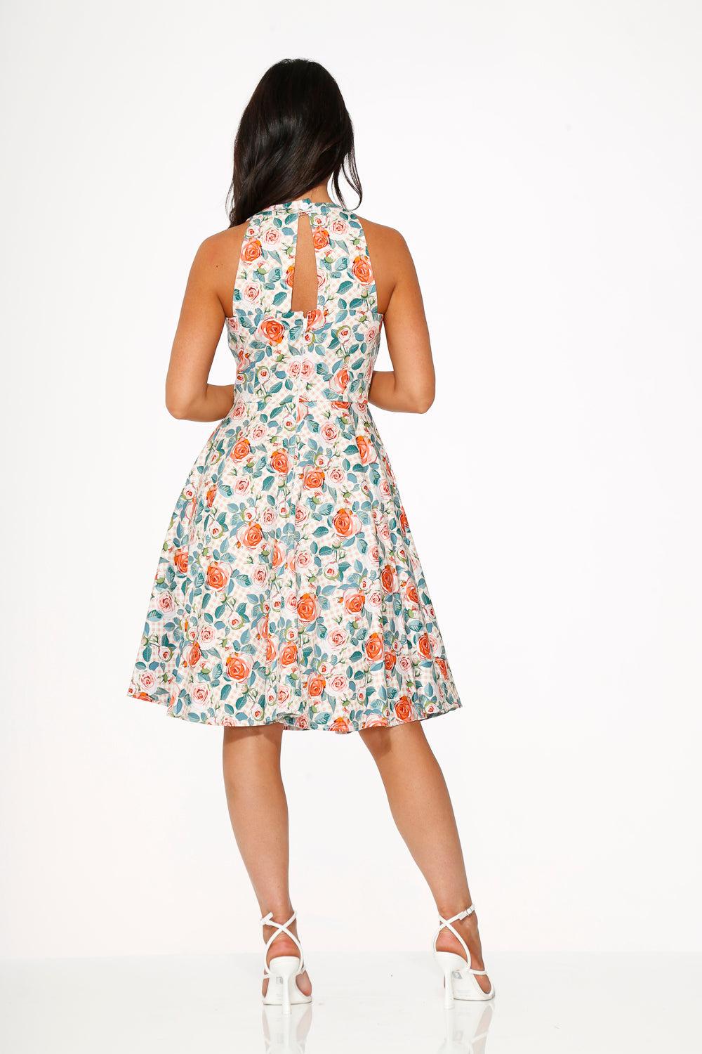 Pink Floral Swing Dress Product Image