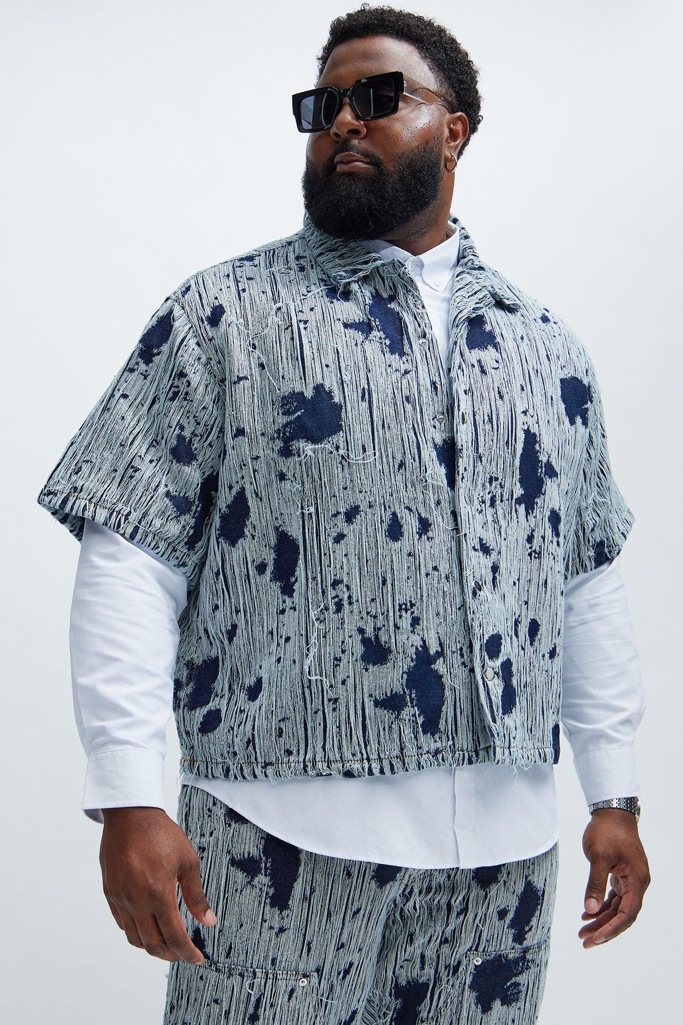 Riley Frayed Denim Shirt - Indigo Product Image