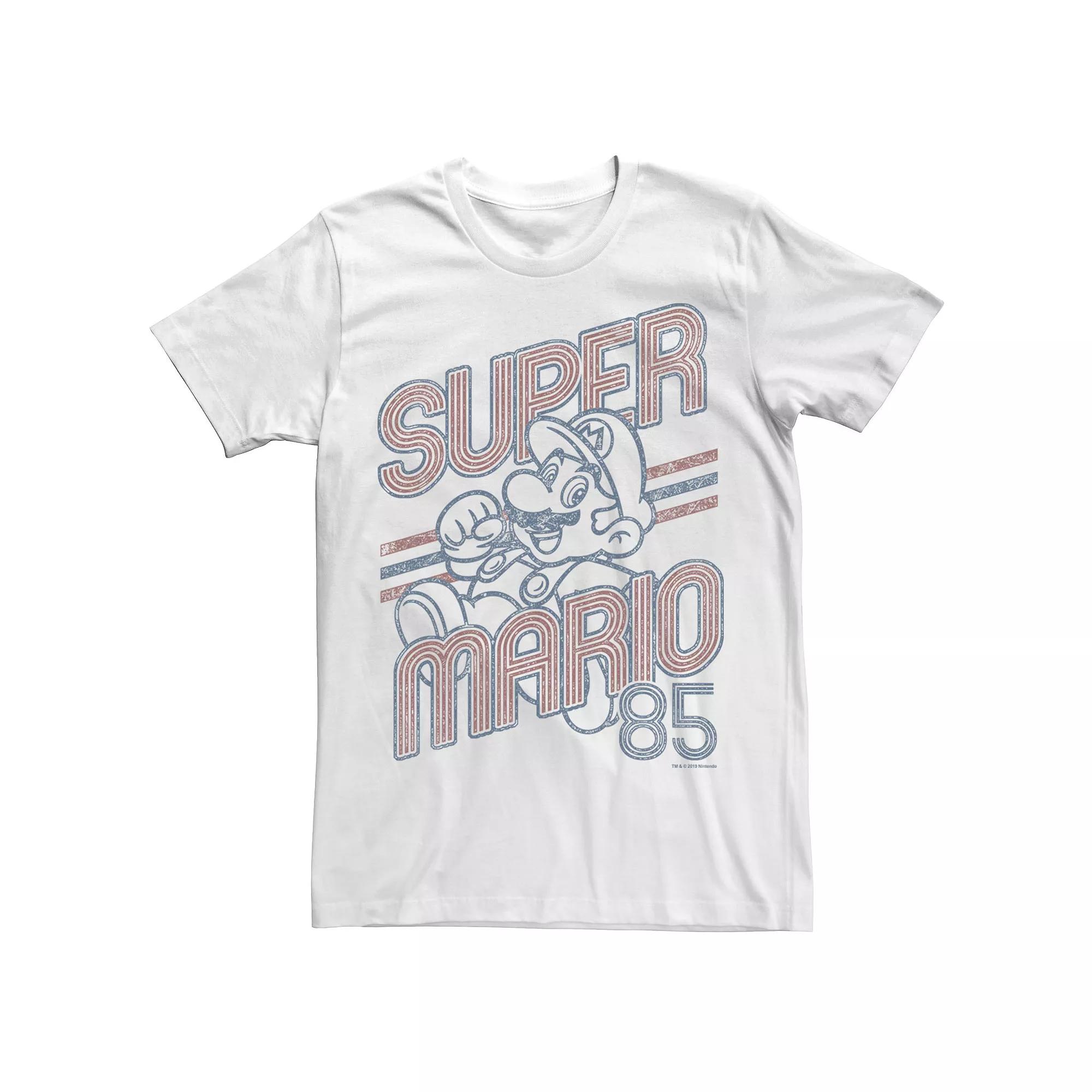 Men's Super Mario 85 Faded Vintage Portrait Tee,  Product Image