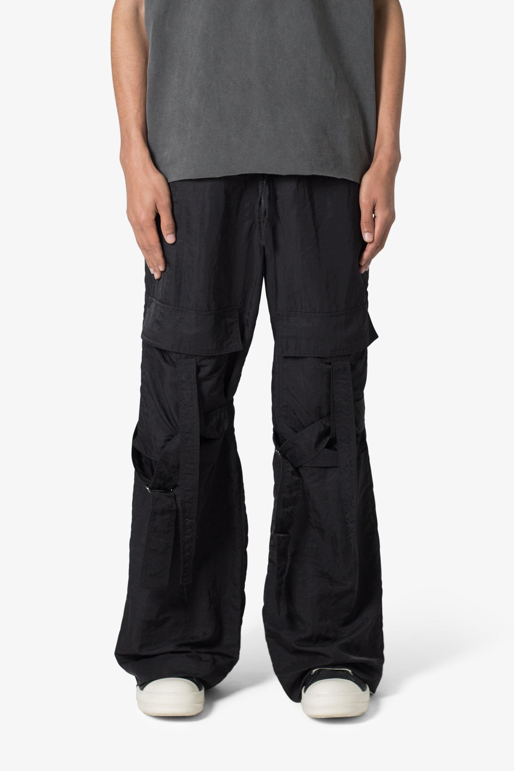 Ultra Baggy Strap Cargo Pants - Black Product Image