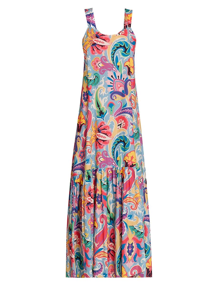 Womens Summer Print Maxi Dress Product Image