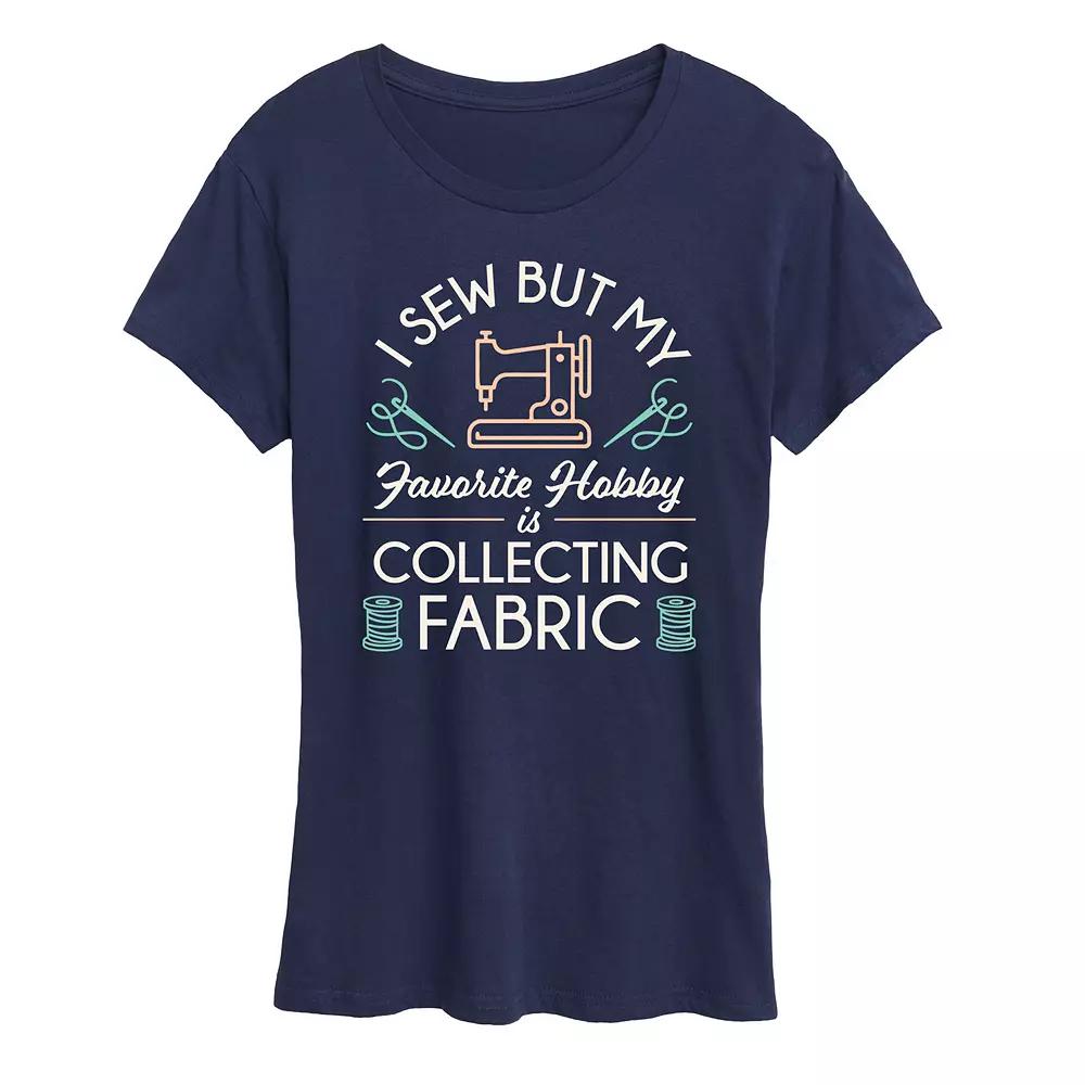 Women's My Hobby Is Collecting Fabric Graphic Tee,  Product Image
